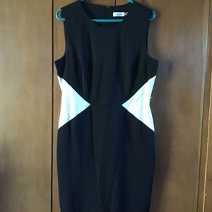 Calvin Klein B & W Dress Size 12